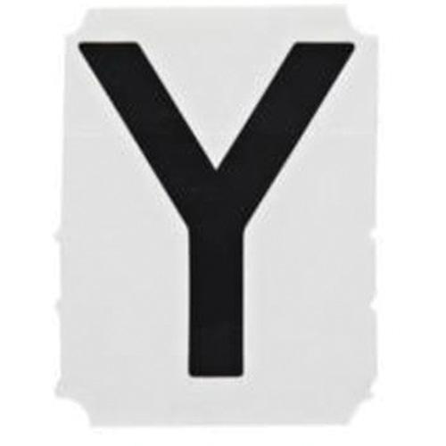 Quick-Align® Individual Gothic Number & Letter Labels - Y, Black, 1"