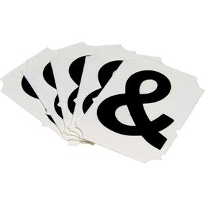 Quick-Align® Individual Gothic Number & Letter Labels - Ampersand (&), Black, 2"