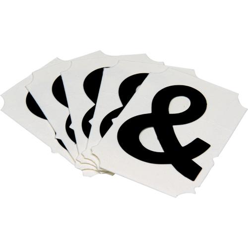 Quick-Align® Individual Gothic Number & Letter Labels - Ampersand (&), Black, 2"
