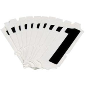 Quick-Align® Individual Gothic Number and Letter Labels - 1, Black, 2"
