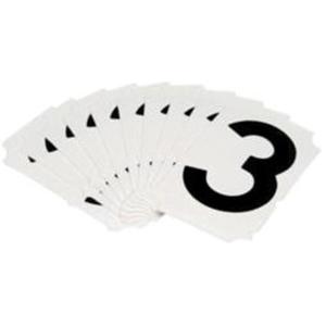 Quick-Align® Individual Gothic Number and Letter Labels - 3, Black, 2"