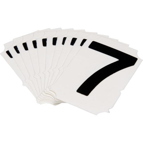 Quick-Align® Individual Gothic Number and Letter Labels - 7, Black, 2"