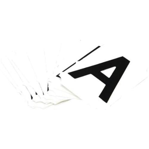 Quick-Align® Individual Gothic Number and Letter Labels - A, Black, 2"