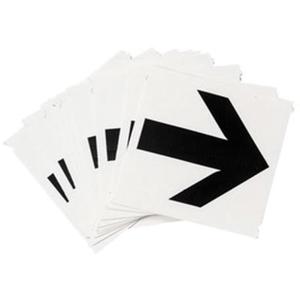 Quick-Align® Individual Gothic Number and Letter Labels - Arrow Symbol, Black, 2"