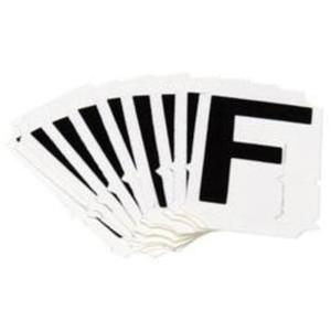 Quick-Align® Individual Gothic Number and Letter Labels - F, Black, 2"