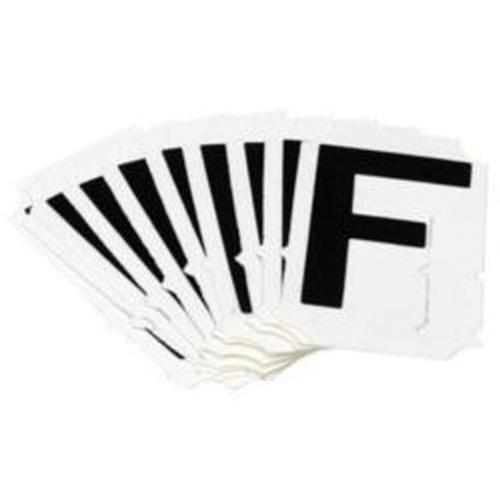 Quick-Align® Individual Gothic Number and Letter Labels - F, Black, 2"
