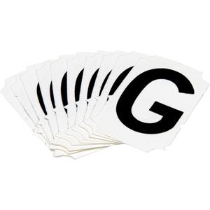 Quick-Align® Individual Gothic Number and Letter Labels - G, Black, 2"