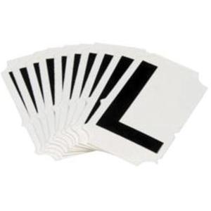 Quick-Align®Individual Gothic Number and Letter Labels - L, Black, 2"