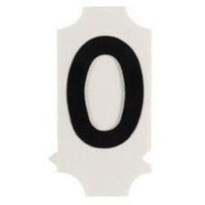 Quick-Align® Individual Gothic Number & Letter Labels - O, Black, 2"