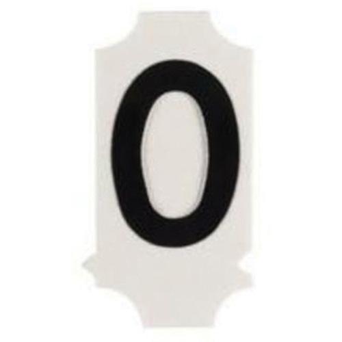 Quick-Align® Individual Gothic Number & Letter Labels - O, Black, 2"