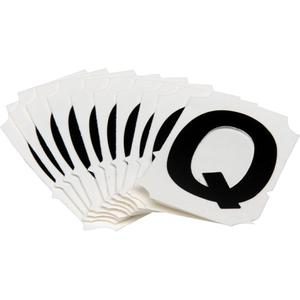Quick-Align® Individual Gothic Number & Letter Labels - Q, Black, 2"