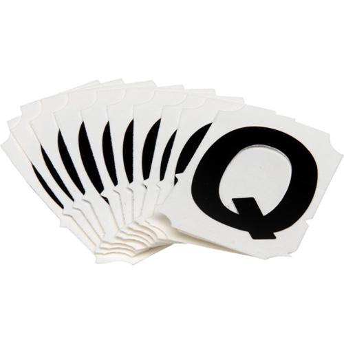 Quick-Align® Individual Gothic Number & Letter Labels - Q, Black, 2"