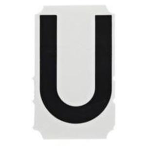 Quick-Align® Individual Gothic Number & Letter Labels - U, Black, 2"