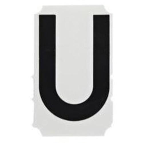 Quick-Align® Individual Gothic Number & Letter Labels - U, Black, 2"