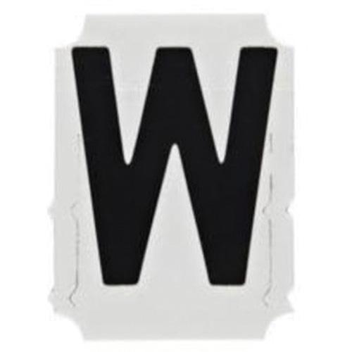 Quick-Align® Individual Gothic Number & Letter Labels - W, Black, 2"