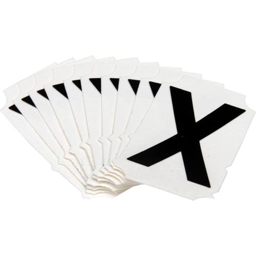 Quick-Align® Individual Gothic Number & Letter Labels - X, Black, 2"