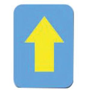 Quick-Align® Individual Gothic Number and Letter Labels - Arrow Symbol, Yellow, 2"