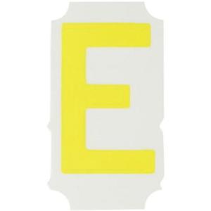 Quick-Align® Individual Gothic Number and Letter Labels - E, Yellow, 2"