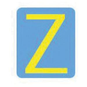 Quick-Align® Individual Gothic Number & Letter Labels - Z, Yellow, 2"