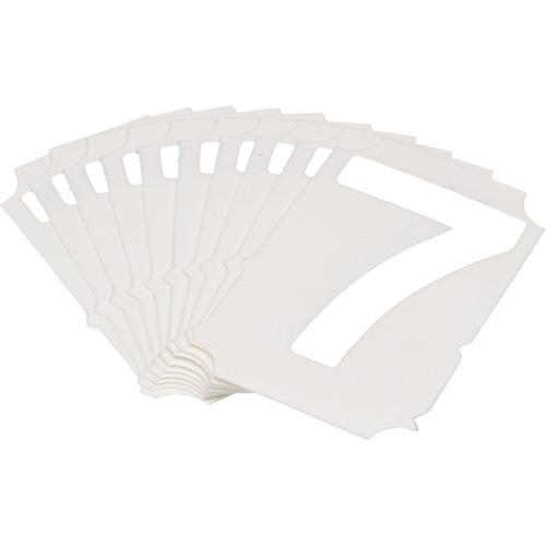 Quick-Align® Individual Gothic Number and Letter Labels - 7, White, 2"