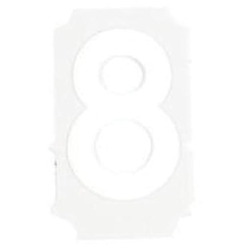 Quick-Align® Individual Gothic Number and Letter Labels - 8, White, 2"