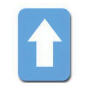 Quick-Align® Individual Gothic Number and Letter Labels - Arrow Symbol, White, 2"