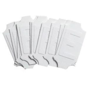 Quick-Align® Individual Gothic Number and Letter Labels - E, White, 2"