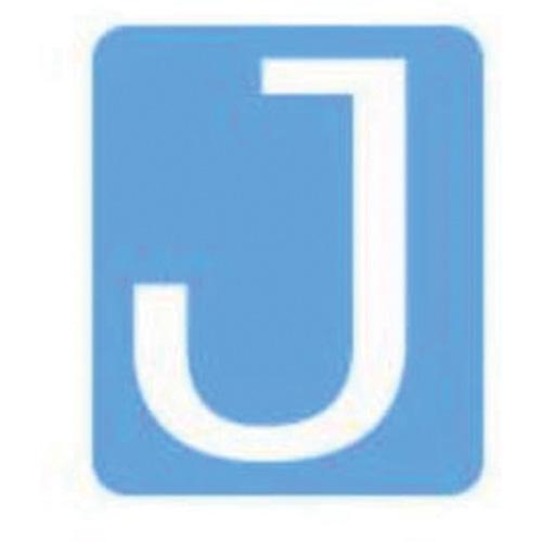 Quick-Align®Individual Gothic Number and Letter Labels - J, White, 2"