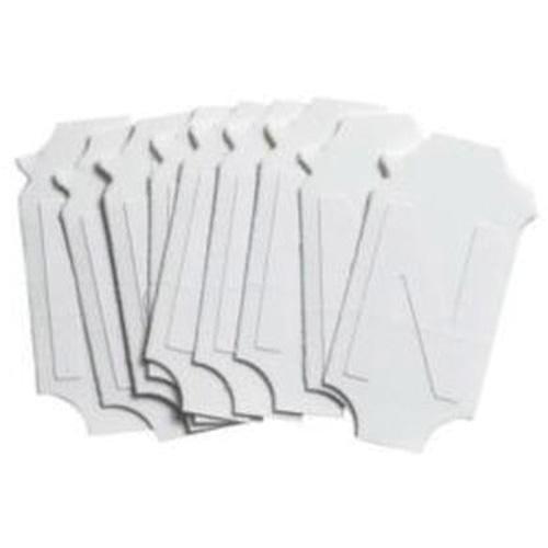 Quick-Align® Individual Gothic Number & Letter Labels - N, White, 2"