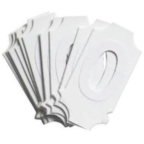 Quick-Align® Individual Gothic Number & Letter Labels - O, White, 2"