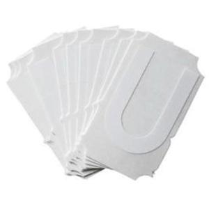 Quick-Align® Individual Gothic Number & Letter Labels - U, White, 2"