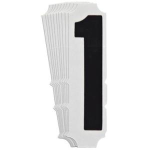Quick-Align® Individual Gothic Number and Letter Labels - 1, Black, 3"