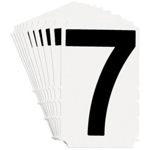Quick-Align® Individual Gothic Number and Letter Labels - 7, Black, 3"