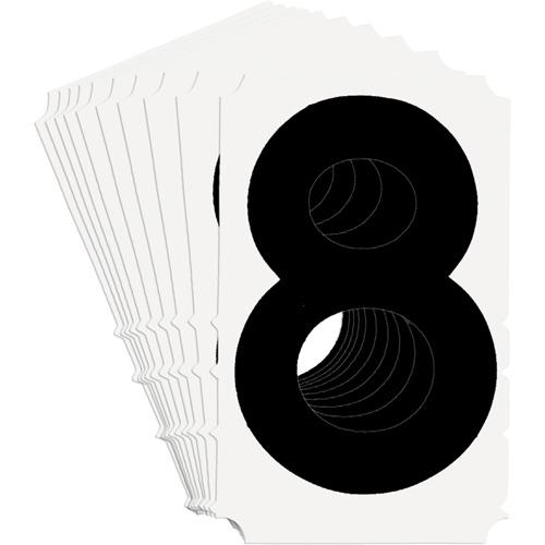 Quick-Align® Individual Gothic Number and Letter Labels - 8, Black, 3"