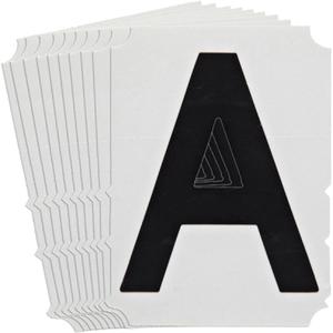 Quick-Align® Individual Gothic Number and Letter Labels - A, Black, 3"