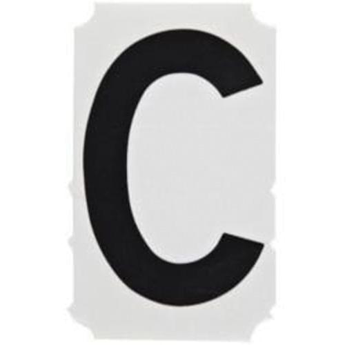 Quick-Align® Individual Gothic Number and Letter Labels - C, Black, 3"