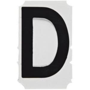 Quick-Align® Individual Gothic Number and Letter Labels - D, Black, 3"