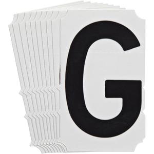 Quick-Align® Individual Gothic Number and Letter Labels - G, Black, 3"
