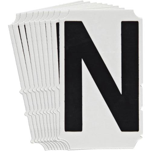 Quick-Align® Individual Gothic Number & Letter Labels - N, Black, 3"