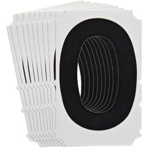 Quick-Align® Individual Gothic Number & Letter Labels - O, Black, 3"