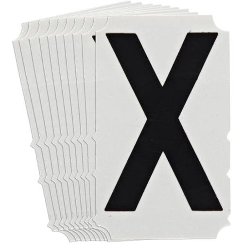 Quick-Align® Individual Gothic Number & Letter Labels - X, Black, 3"