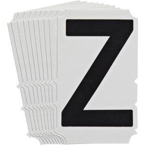 Quick-Align® Individual Gothic Number & Letter Labels - Z, Black, 3"