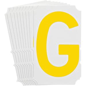 Quick-Align® Individual Gothic Number and Letter Labels - G, Yellow, 3"