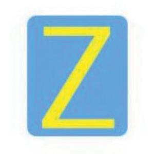 Quick-Align® Individual Gothic Number & Letter Labels - Z, Yellow, 3"