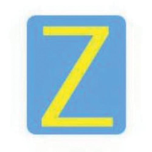 Quick-Align® Individual Gothic Number & Letter Labels - Z, Yellow, 3"