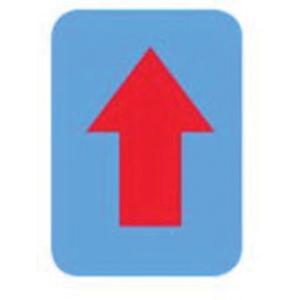 Quick-Align® Individual Gothic Number and Letter Labels - Arrow Symbol, Red, 3"