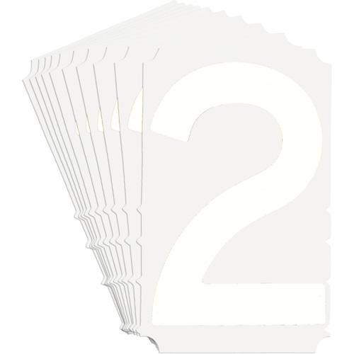 Quick-Align® Individual Gothic Number and Letter Labels - 2, White, 3"