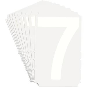 Quick-Align® Individual Gothic Number and Letter Labels - 7, White, 3"
