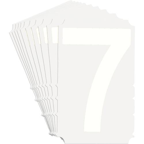 Quick-Align® Individual Gothic Number and Letter Labels - 7, White, 3"
