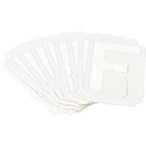 Quick-Align® Individual Gothic Number and Letter Labels - F, White, 3"